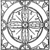 Glasmalereimuster (Teppiche) aus der romanischen und frühgotischen Zeit. Kathedrale zu Bourges.