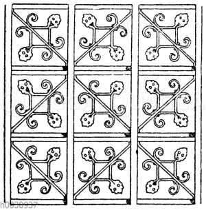 Gittermotiv im Stile der deutschen Renaissance.