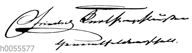 Prinz Friedrich Karl von Preußen: Autgraph