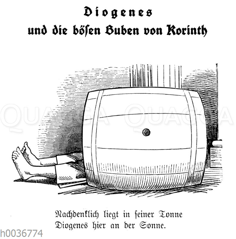 Wilhelm Busch: Diogenes und die bösen Buben von Korinth