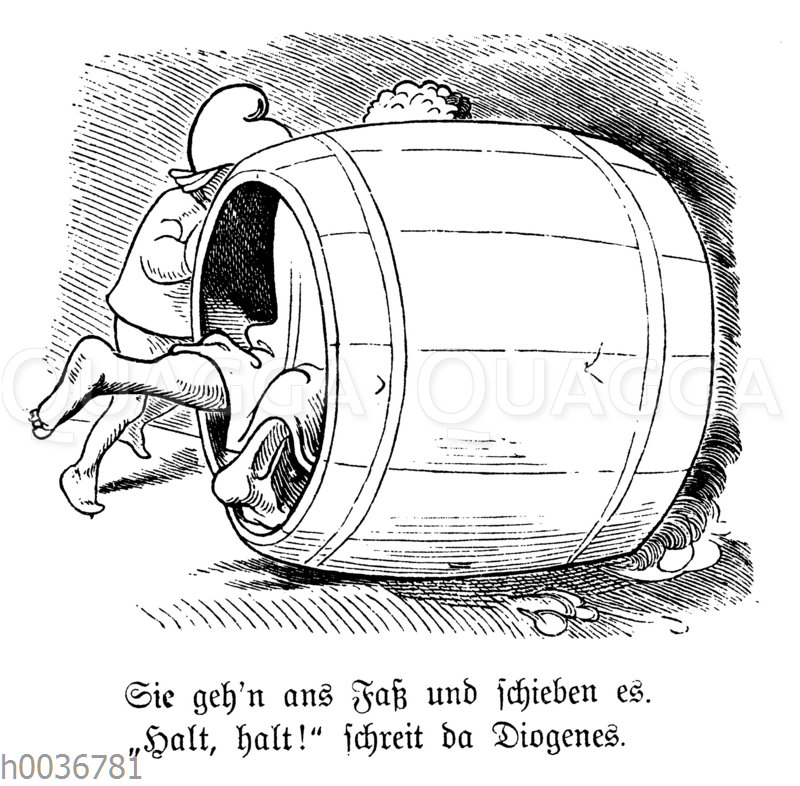 Wilhelm Busch: Diogenes und die bösen Buben von Korinth