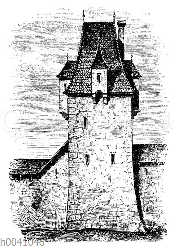 Turm in Budweis in Böhmen