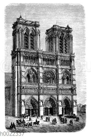 Westansicht von Notre-Dame in Paris
