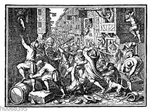 Plünderung der Judengasse zu Frankfurt am Main im Jahre 1614