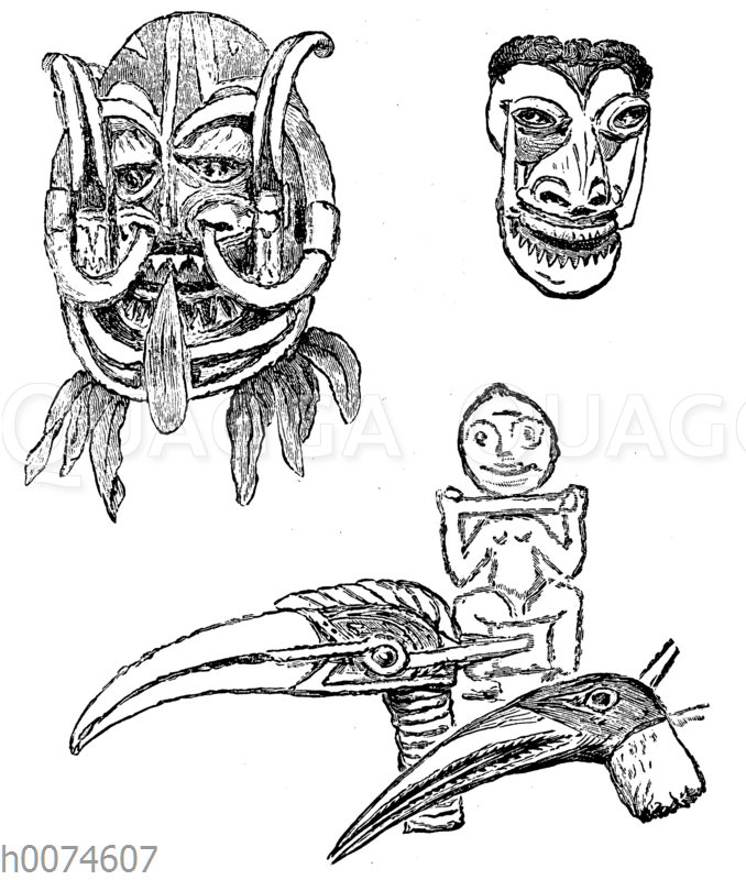 Tanz-Masken aus Neubritannien