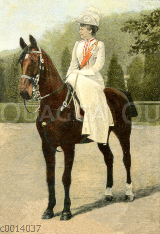 Kaiserin Augusta zu Pferd