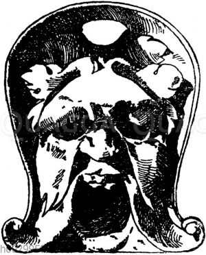 Einzelmaske aus einem fortlaufenden Fries. Ital. Renaissance. Von den Medicäergrabmalern Michelangelo's in Florenz. [Digital]