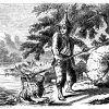 Robinson Crusoe als Fischer