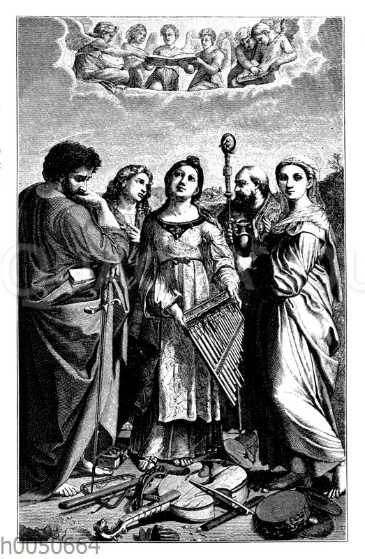 Heilige Cäcilie von Raphael Quagga Illustrations