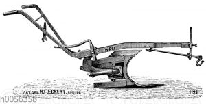 Wendepflug mit einem Pflugkörper von H.F. Eckert
