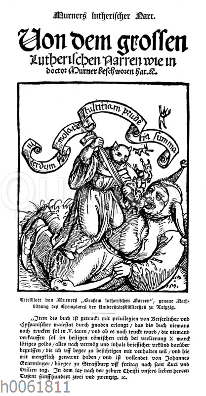 Titelblatt von Murners "Großem lutherischen Narren"