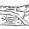 Mensch und Pferde: Prähistorische Zeichnung