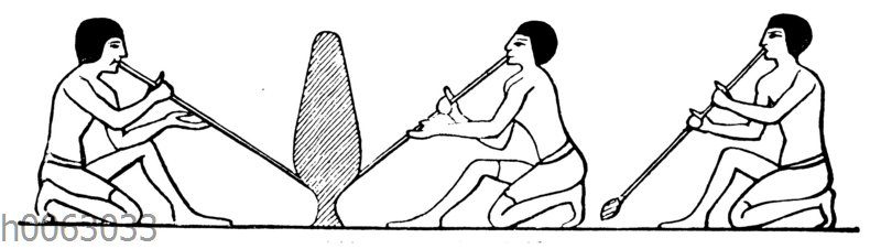 Glasbläser aus Beni-Hassan im alten Ägypten