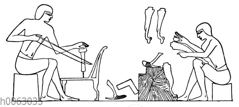 Stuhlmacher im alten Ägypten