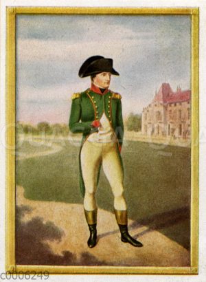 Napoleon I. Bonaparte. Nach einer Miniatur von Jean-Baptiste Isabey
