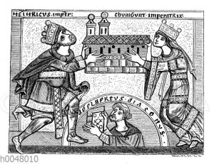 Heinrich II. und Kunigunde als Kirchenerbauer