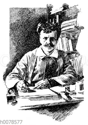 August Strindberg. Nach einer Selbstfotografie