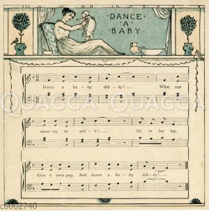 Dance a Baby. Illustration zum Lied von Walter Crane