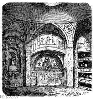 Kapelle aus den Katakomben von S. Agnese in Rom