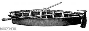 Umiak (Weiberboot) der Eskimo