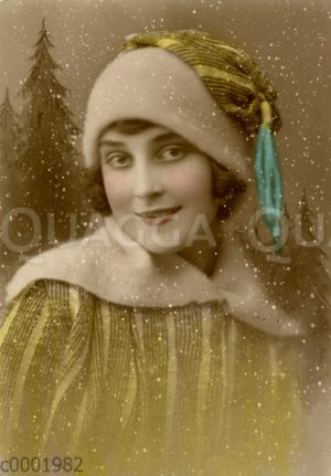 junge Frau mit Mütze