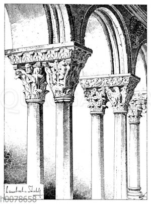 Säulen aus dem Kreuzgang von St. Trophime in Arles