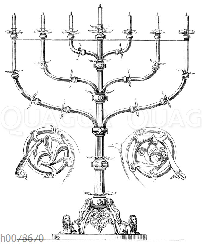Siebenarmiger Leuchter im Braunschweiger Dom