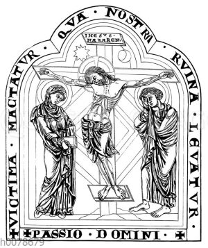 Kreuzigung. Email-Altaraufsatz in Klosterneuburg