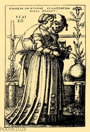 Der Tod und die Frau von Hans Sebald Beham