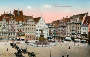 Leipzig: Markt mit Siegerdenkmal