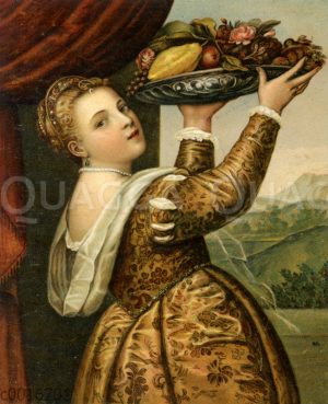 Früchteträgerin (Mädchen mit Fruchtschale) von Tizian