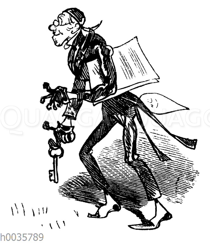 Lehrer Lämpel auf dem Weg nach Hause