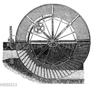 Wassermühle: Sagebienrad