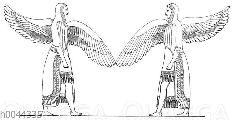 Cherubim im Allerheiligsten des Tempels