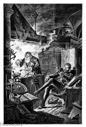 Kurfürst Johann Georg bei dem Alchemisten Leonhard Thurneyßer