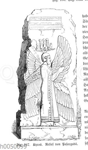 Kyros. Relief von Pasargadä