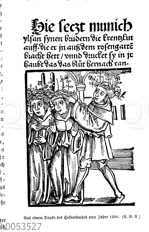 Aus einem Drucke des Heldenbuches vom Jahre 1509