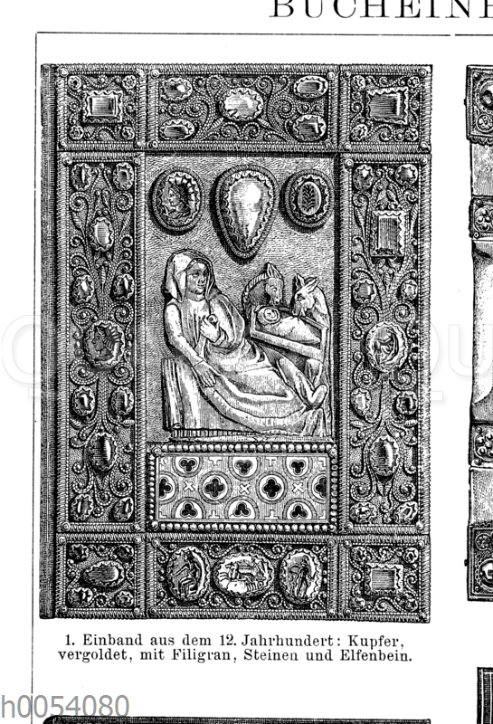 Bucheinband aus dem 12. Jahrhundert