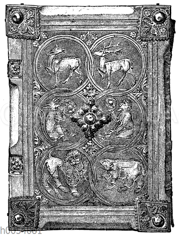 Bucheinband aus dem 14. Jahrhundert
