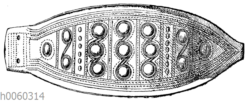 Bronzener Gürtelbeschlag aus Euboia (Helbig)