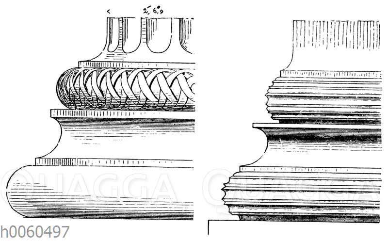 Attisch-ionische Säulenbasen