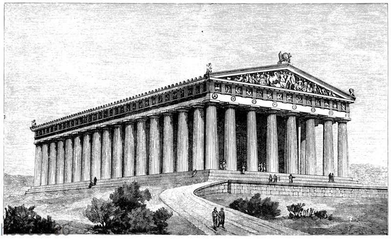 Parthenon von Westen