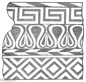 Giebelsimafragment des Schatzhauses von Gela