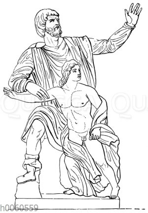 Die Niobiden in den Uffizien zu Florenz