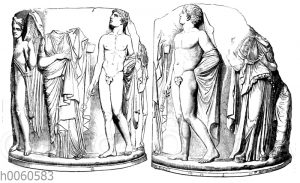 Relief an einer columna caelata vom Artemision zu Ephesus