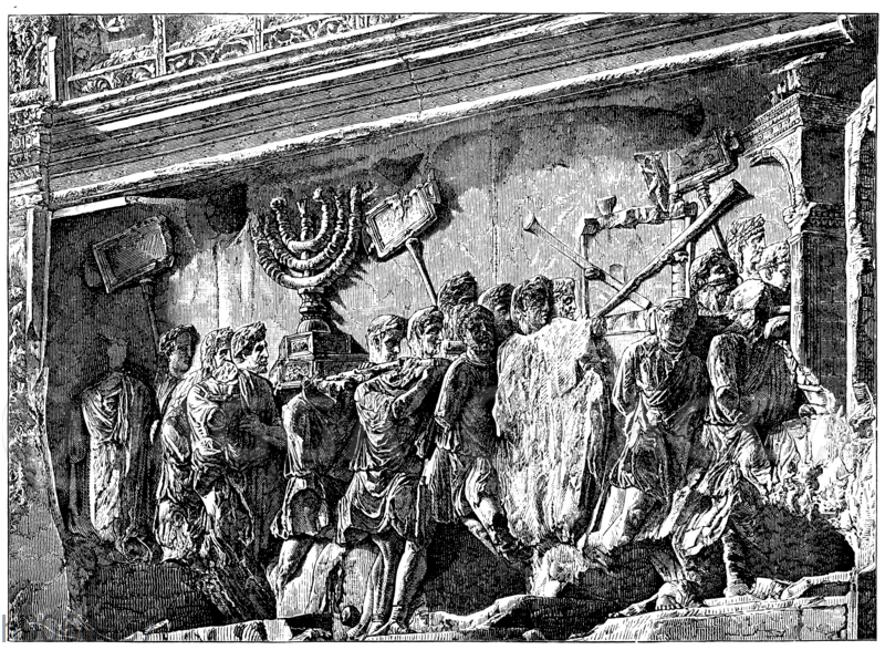 Relief vom Titusbogen in Rom