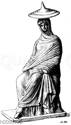Frauenstatuette aus Tanagra