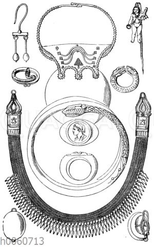 Schmuckgegenstände aus Pompeji