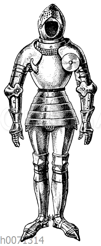 Ritterrüstung des 14. Jahrhunderts