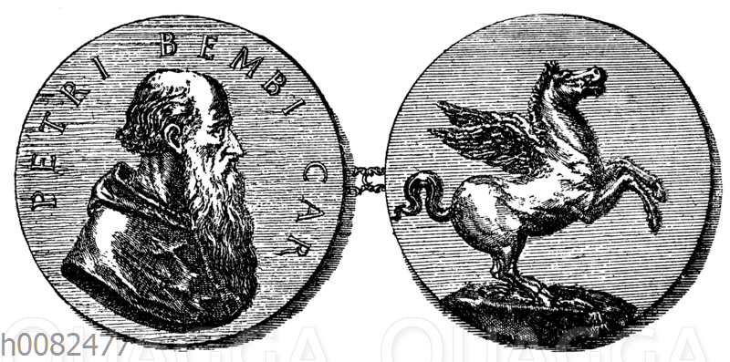 Münze mit dem Bildnis des Kardinals Bembo